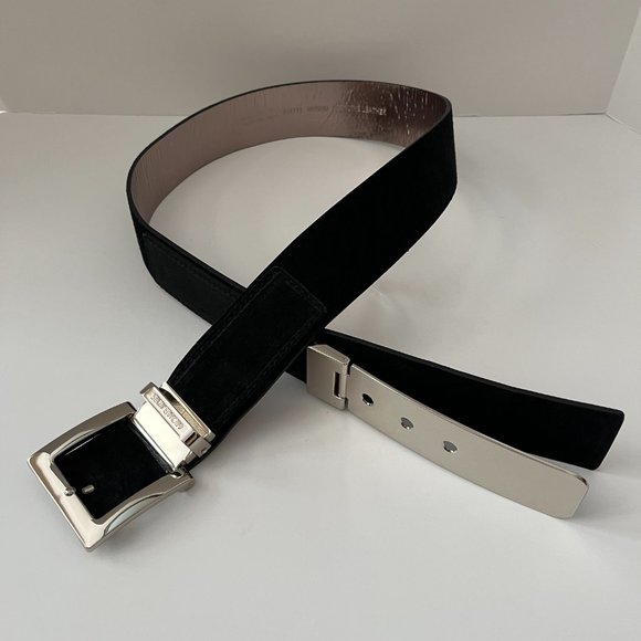 ❤️❤️ NEW ❤️❤️ Michael Michael Kors❤️ LIMITED EDITION Black Leather Suede Belt … main image 8